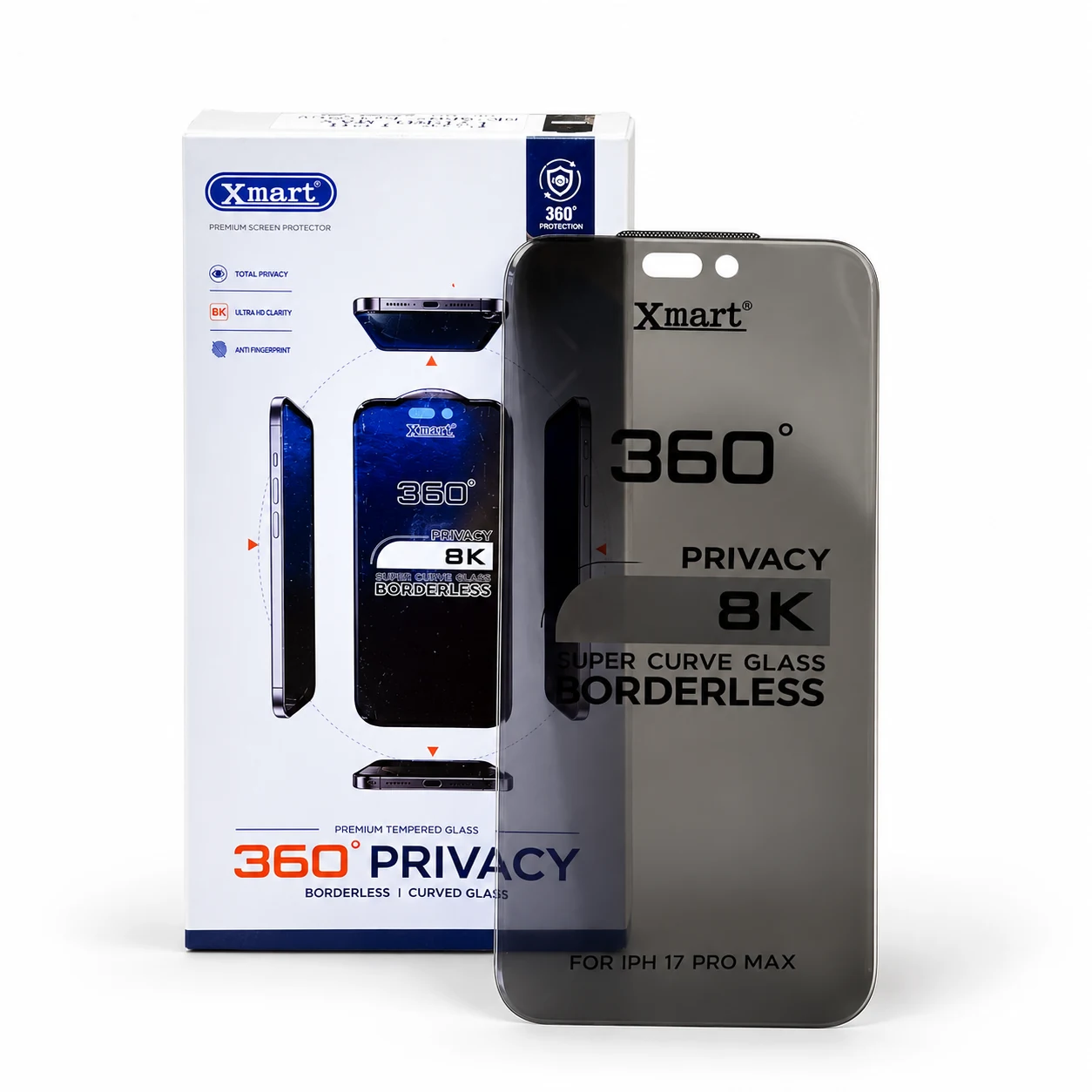 Xmart iPhone 17 Pro Max privacy glass - alternate