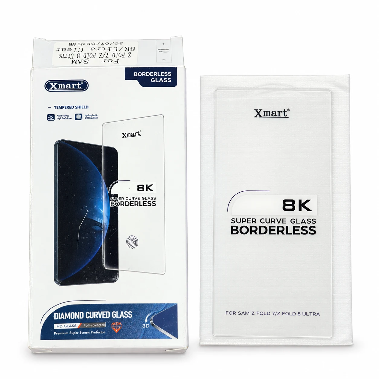 Xmart Samsung Z Fold privacy glass - alternate